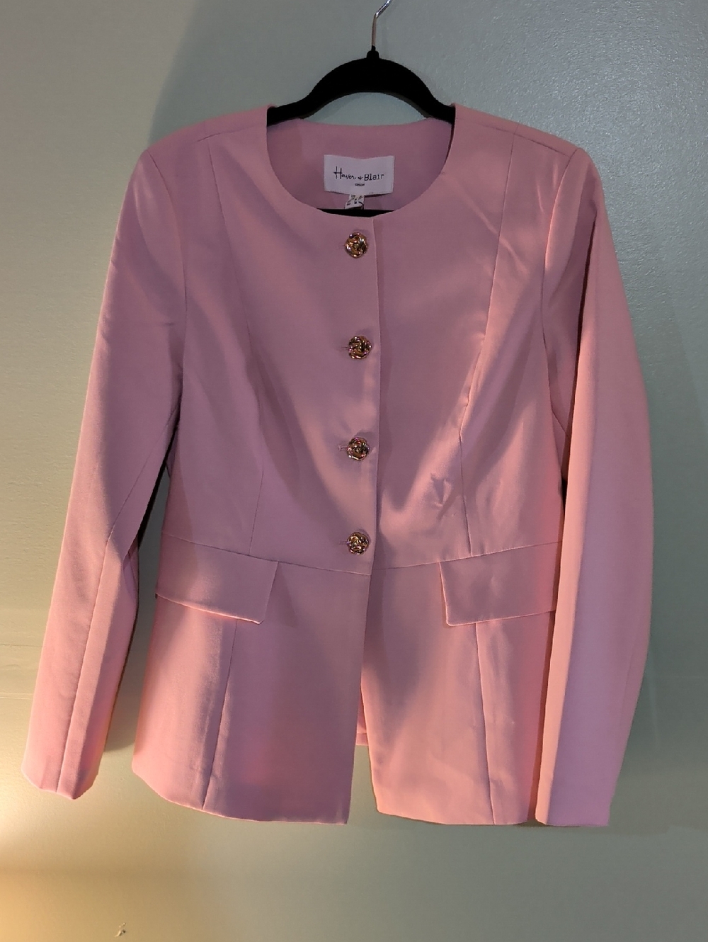 NWT Haver & Blair Pink Women's Tailored Jacket Medium